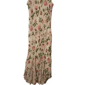1990s vintage beaded floral maxi dress by Newport News